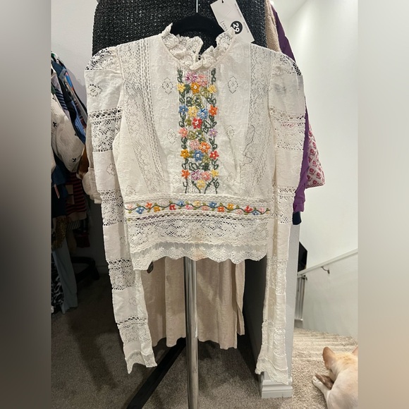 Free People Garden Grace Top, XS NWT - Picture 5 of 7